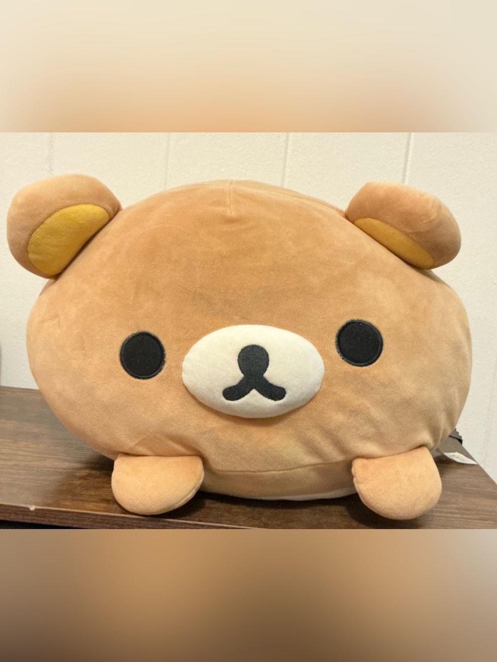 A Large Soft Out Of Stock Rilakkuma San-X Original Mochi Cushion Plush Toy